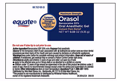 Principal Display Panel – 0.33oz Tube Label (Walmart Orasol 0.33 Oz  Tube)